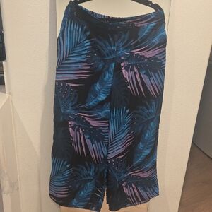 Worthington Black Top with Teal and Pink Accents